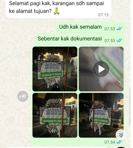 Pengiriman Papan Bunga Selamat Grand Wisata