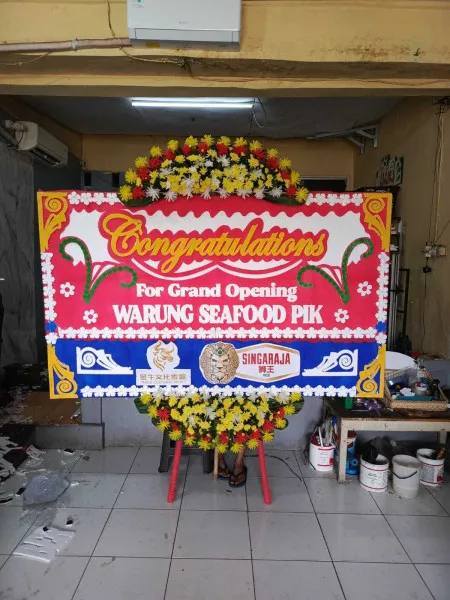 Papan Bunga Ucapan Selamat Grand Wisata