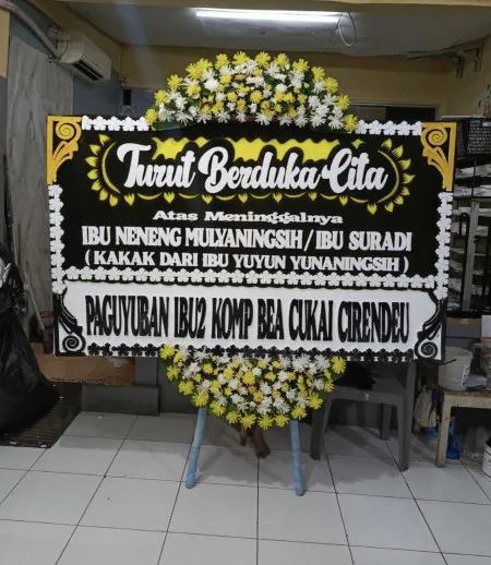 Papan Bunga Duka Grand Wisata
